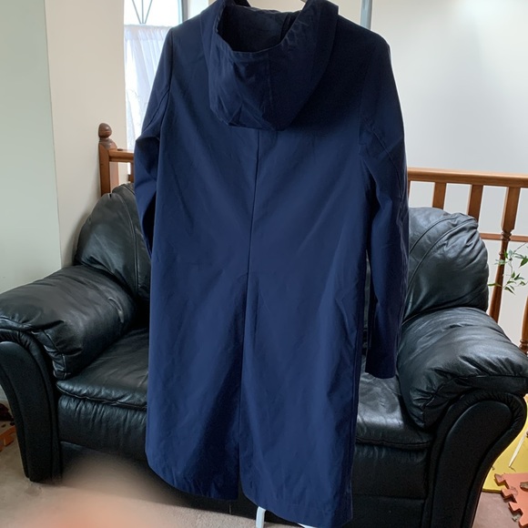 Reitmans Hooded Raincoat , Size XS, Navy Color - Picture 2 of 8